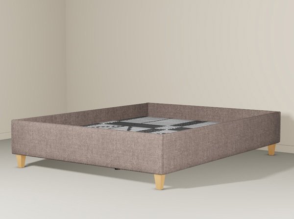 Boxspringbett Alex in Stoff fein Anthrazit